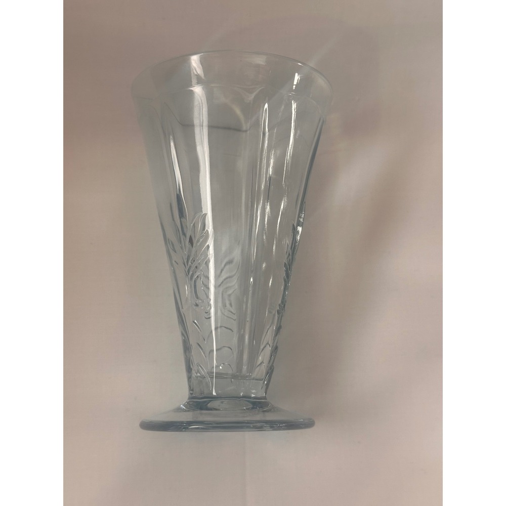 Fostoria Baroque Azure Blue Footed Tumblers 6 inch Glass Set of 3 - Picture 11 of 14